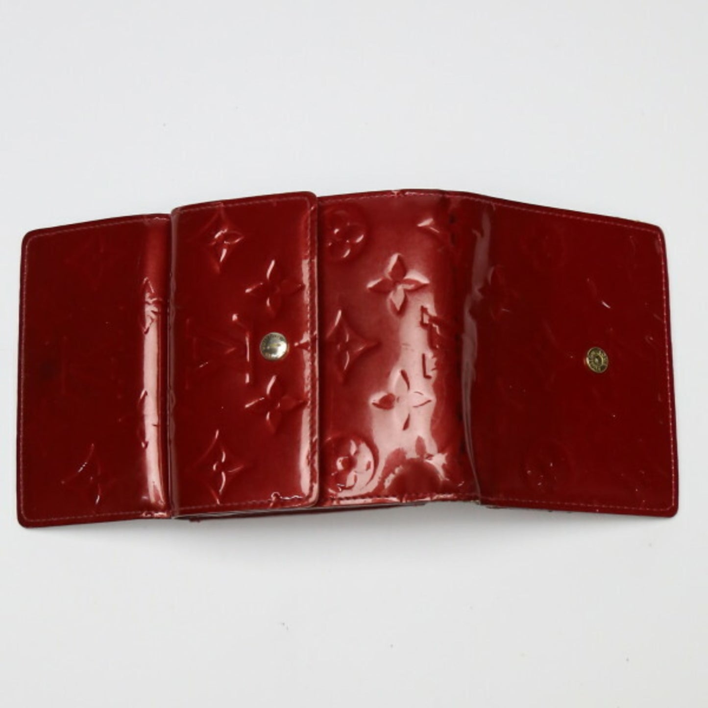 Louis Vuitton Portefeuille Elise Red Patent Leather Wallet Accessories