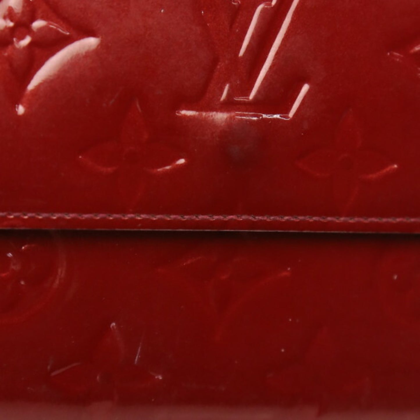 Louis Vuitton Portefeuille Elise Red Patent Leather Wallet Accessories