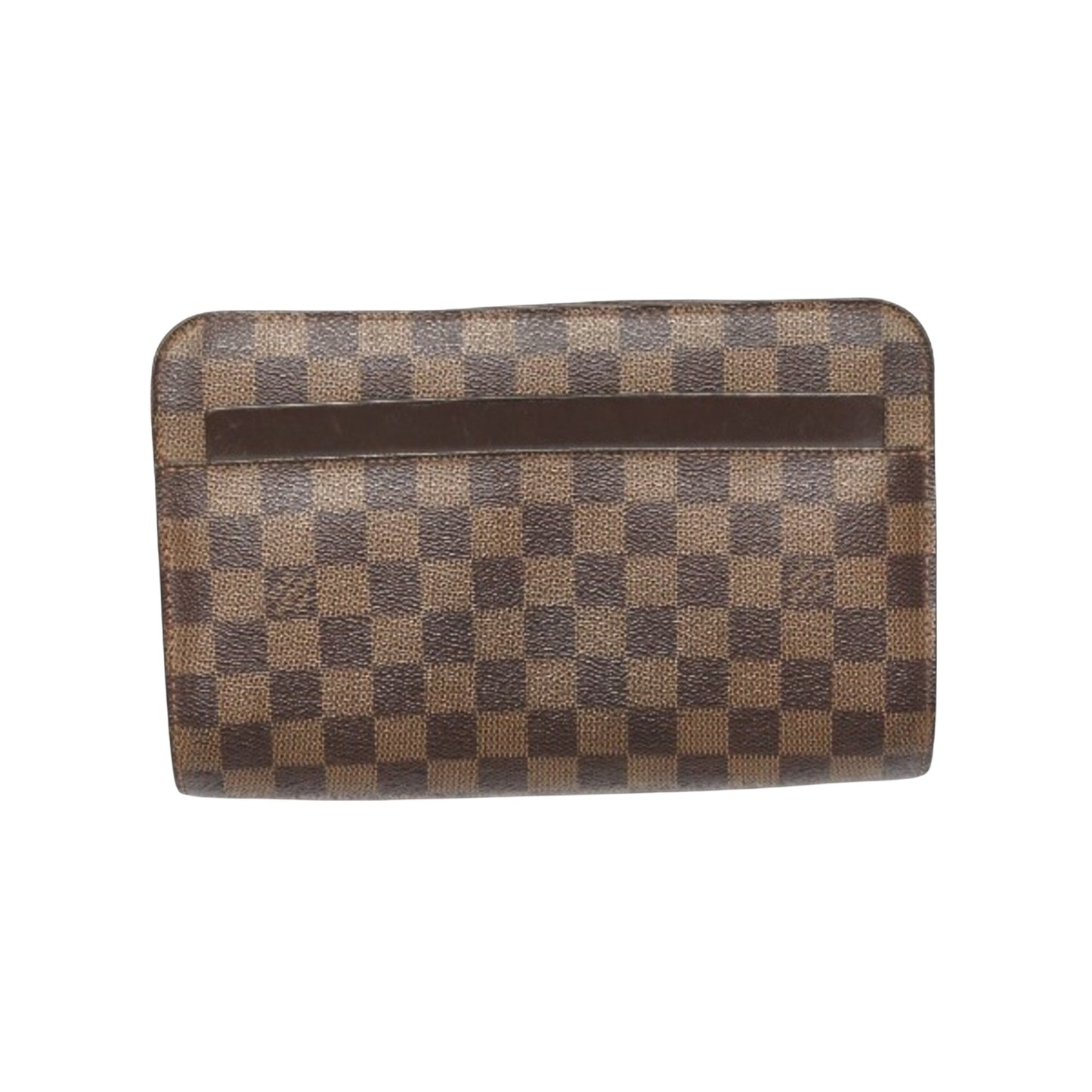 Louis Vuitton Saint Louis Brown Canvas Clutch Bag