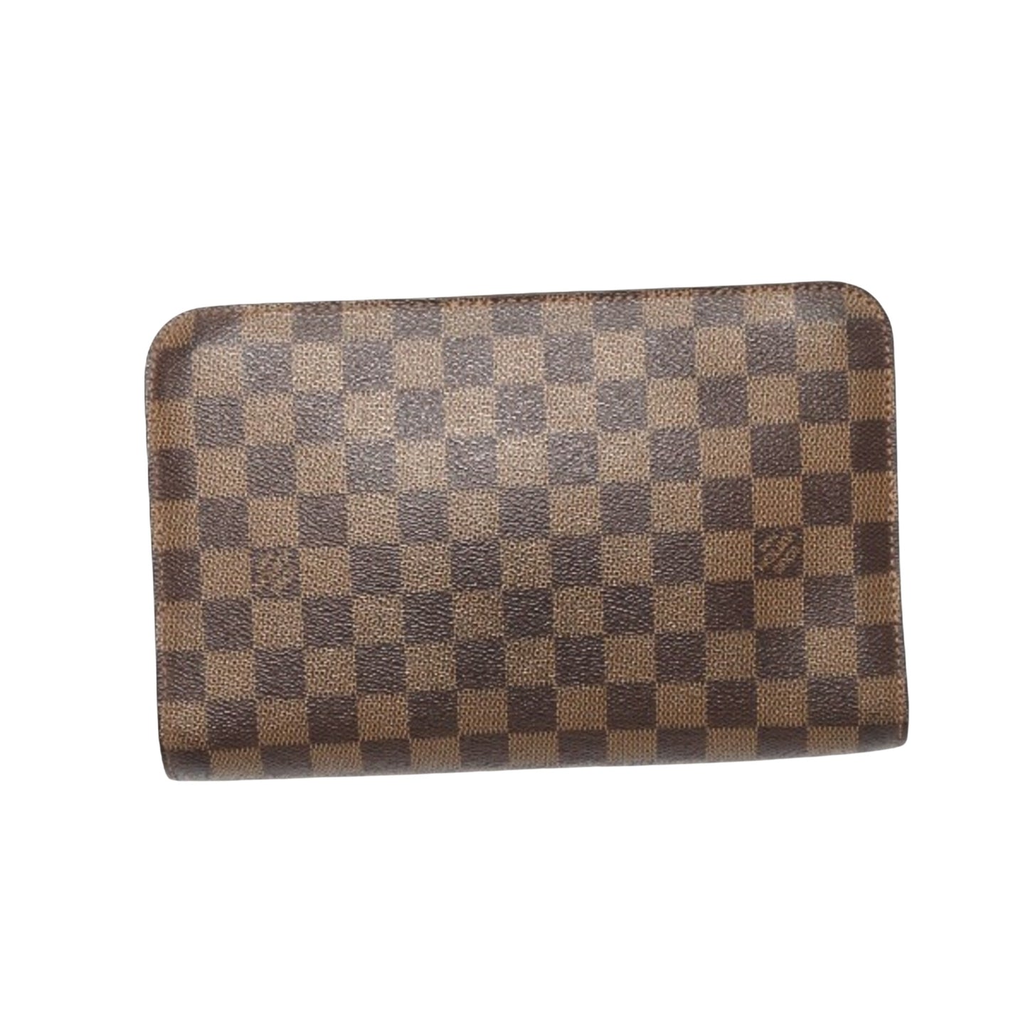 Louis Vuitton Saint Louis Brown Canvas Clutch Bag