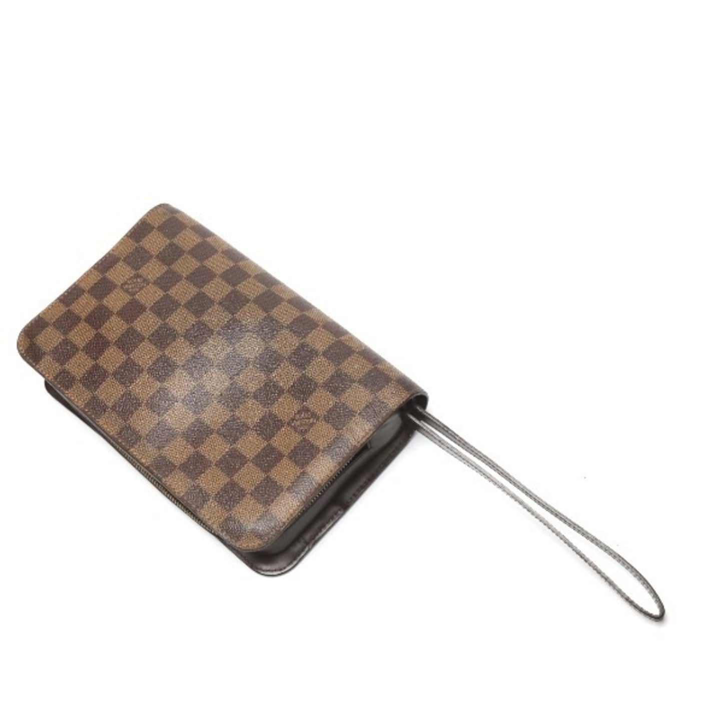 Louis Vuitton Saint Louis Brown Canvas Clutch Bag