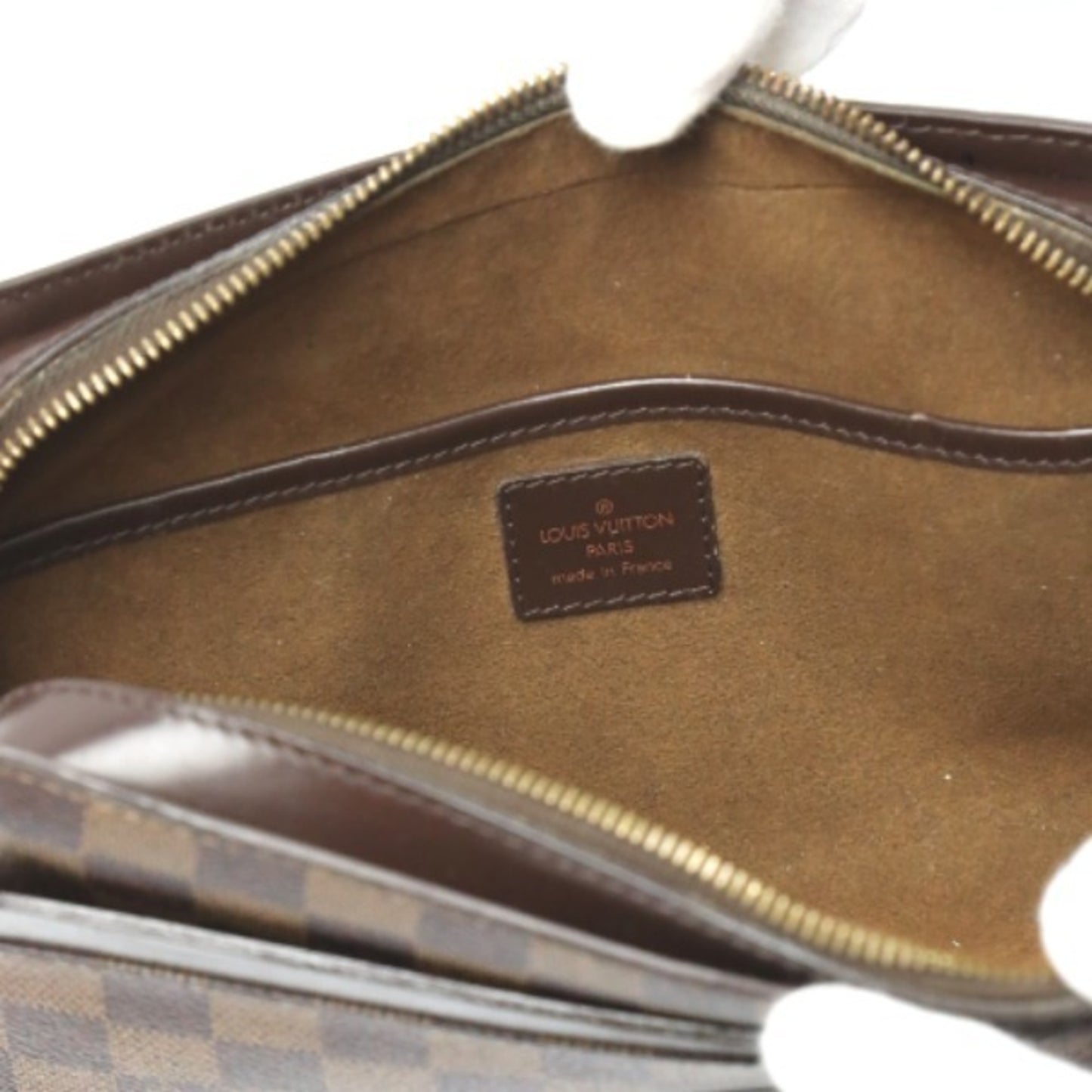 Louis Vuitton Saint Louis Brown Canvas Clutch Bag