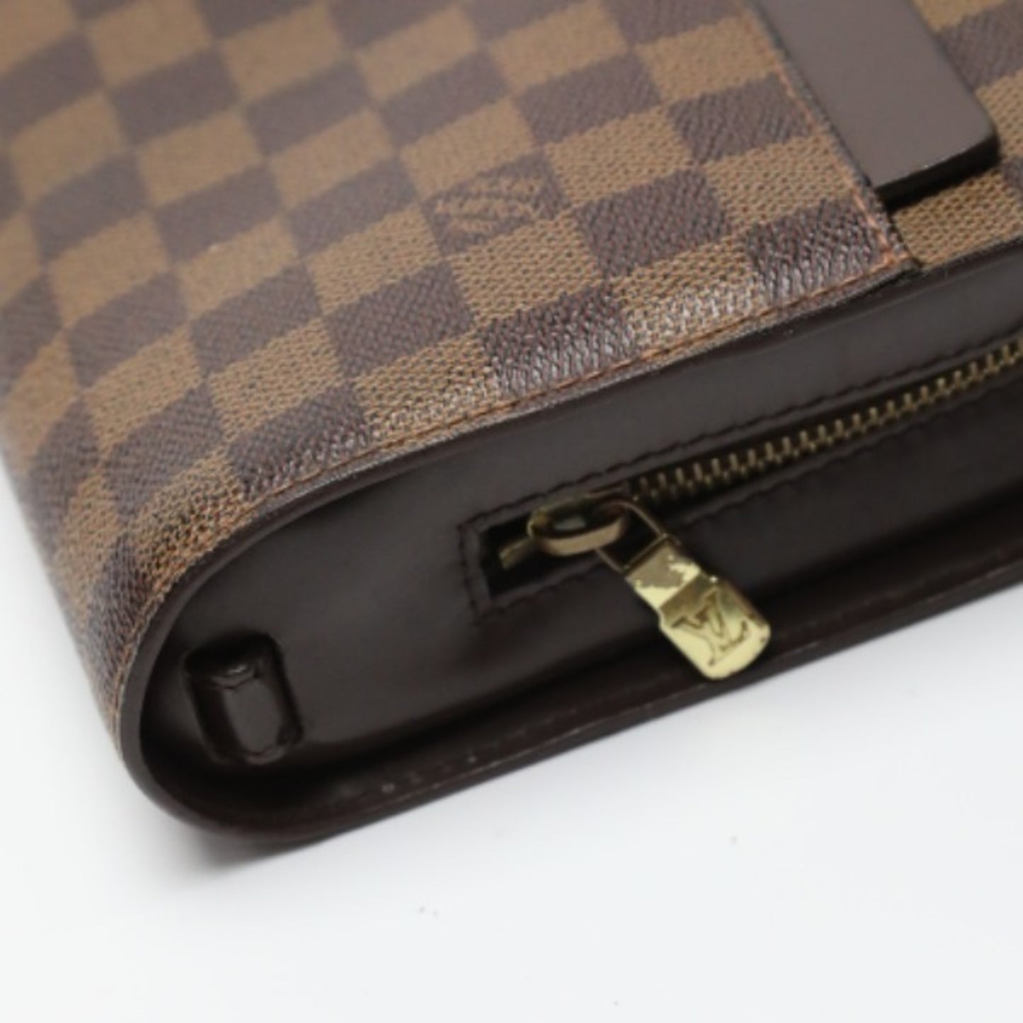 Louis Vuitton Saint Louis Brown Canvas Clutch Bag