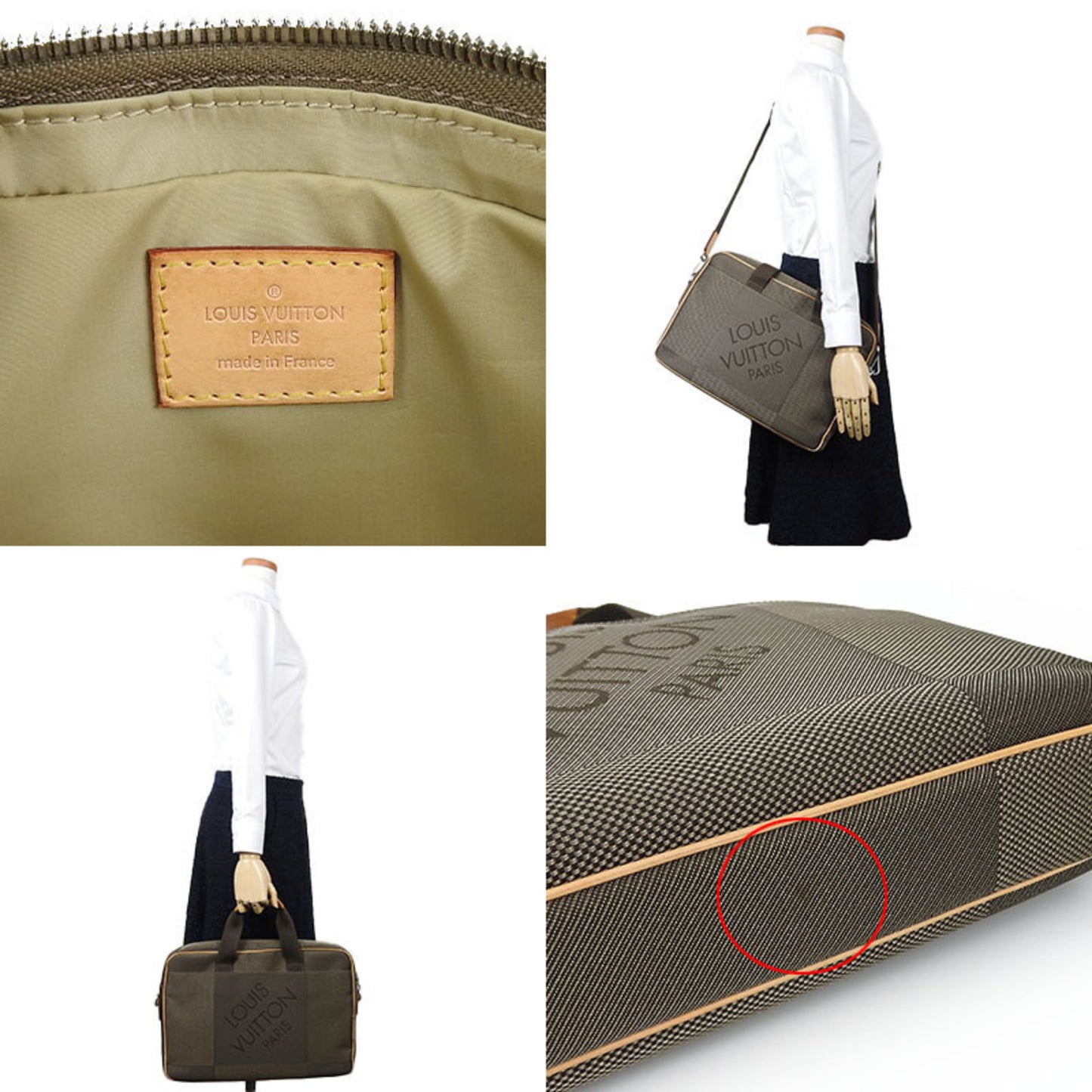 Louis Vuitton Associe Brown Canvas Travel Bag