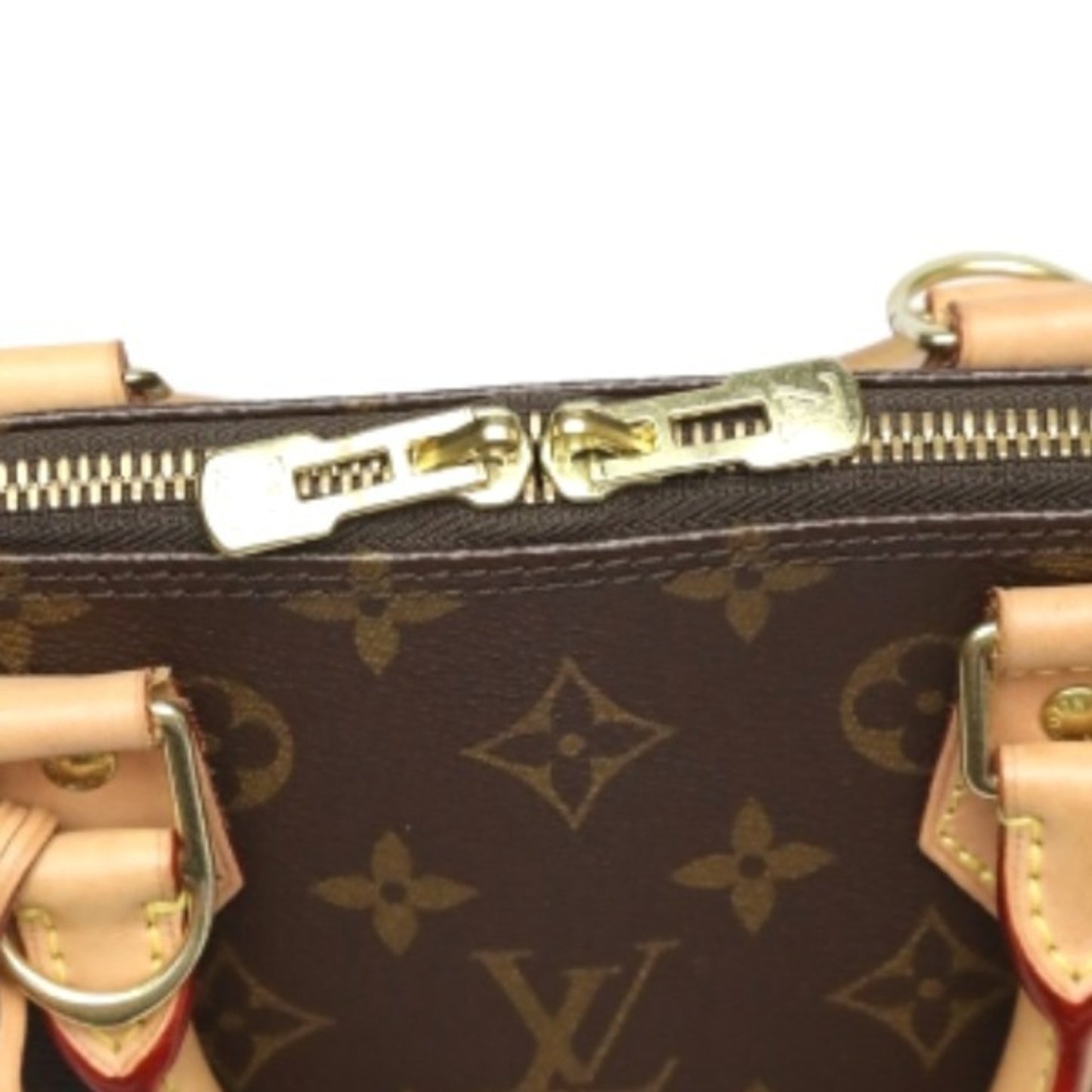 Louis Vuitton Alma Brown Canvas Hand Bag