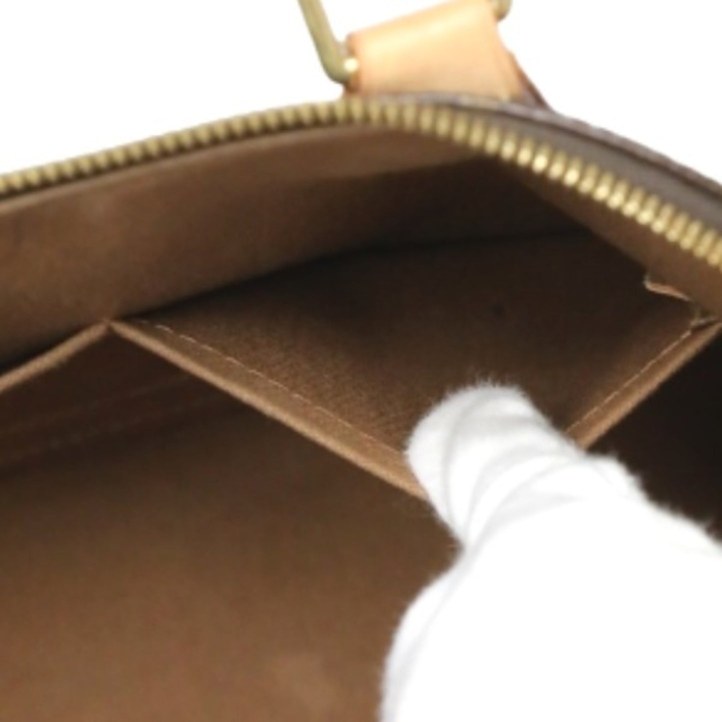 Louis Vuitton Alma Brown Canvas Hand Bag