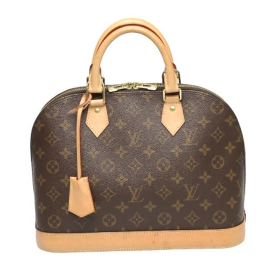 Louis Vuitton Alma Brown Canvas Hand Bag