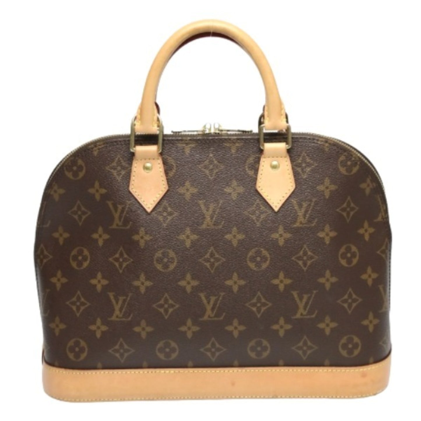 Louis Vuitton Alma Brown Canvas Hand Bag