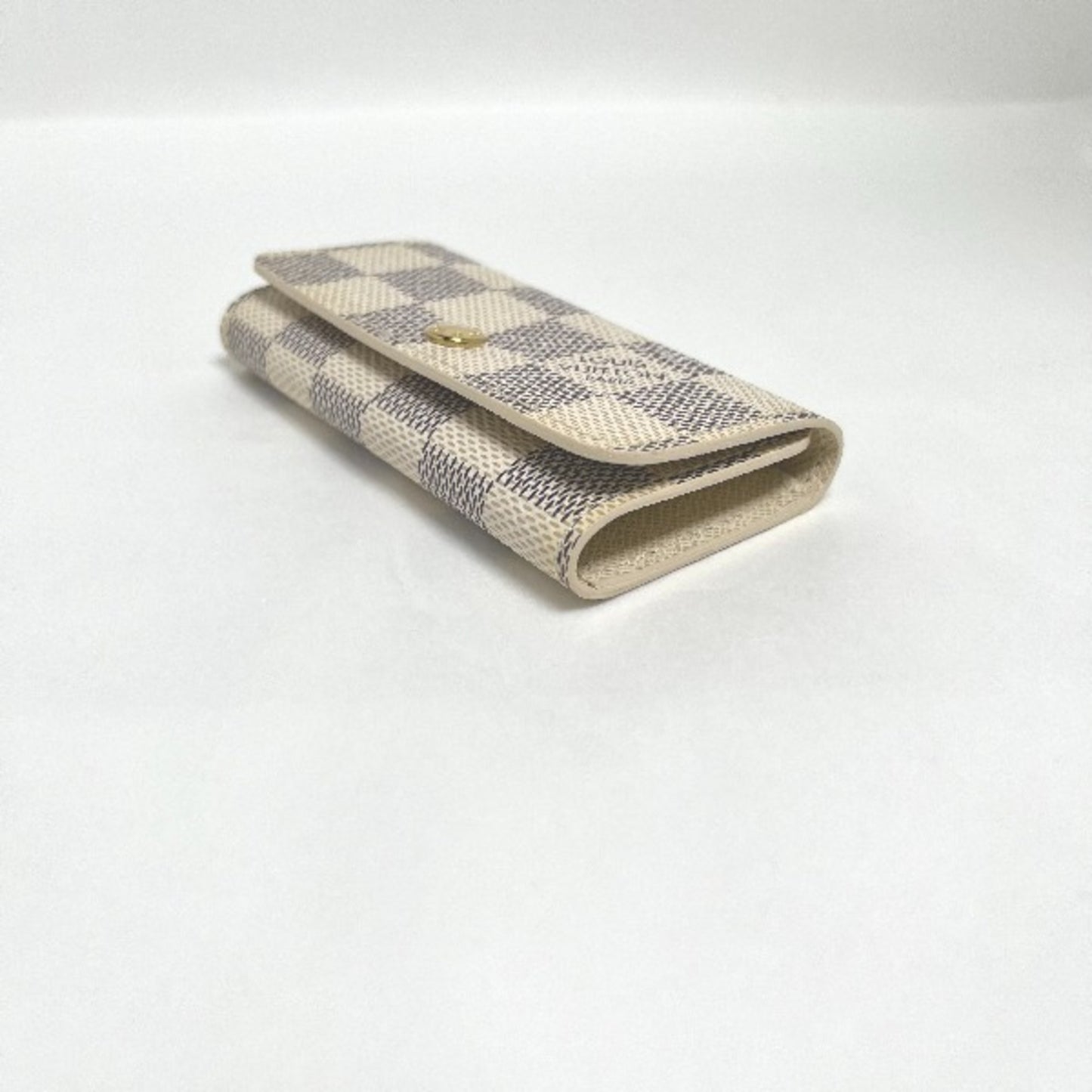 Louis Vuitton Pochette Clés Beige Canvas Wallet Accessories