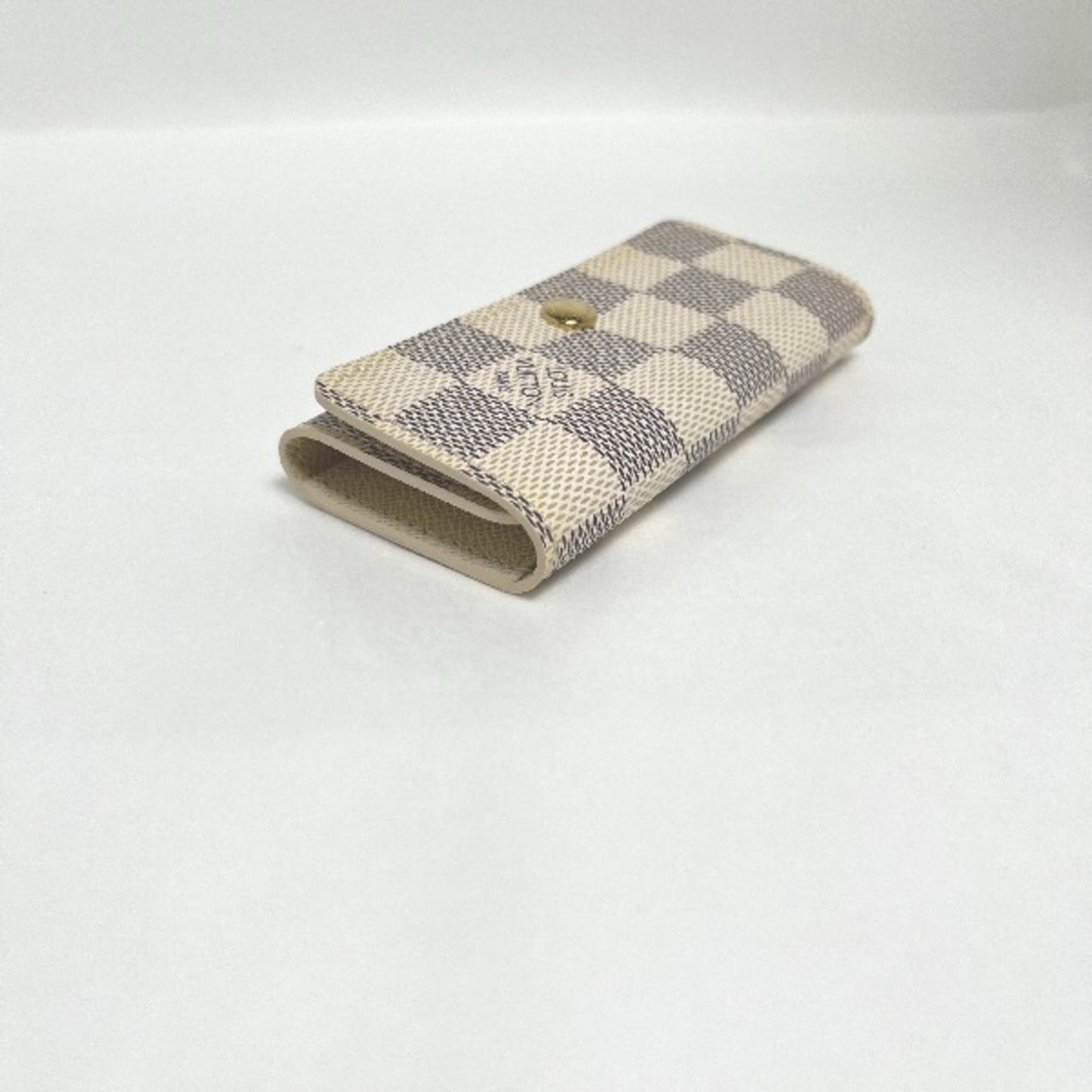 Louis Vuitton Pochette Clés Beige Canvas Wallet Accessories