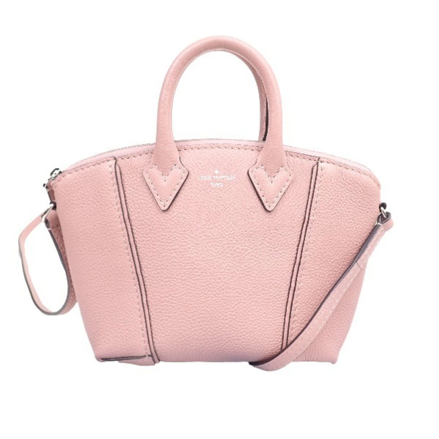 Louis Vuitton Pink Leather Hand Bag