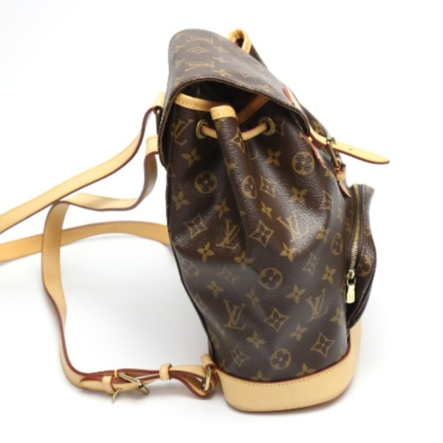 Louis Vuitton Montsouris Brown Canvas Backpack Bag