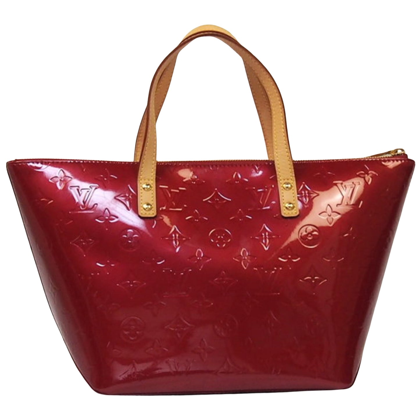 Louis Vuitton Bellevue Red Patent Leather Hand Bag