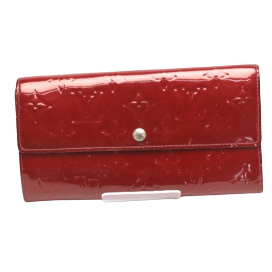 Louis Vuitton Sarah Red Patent Leather Wallet Accessories