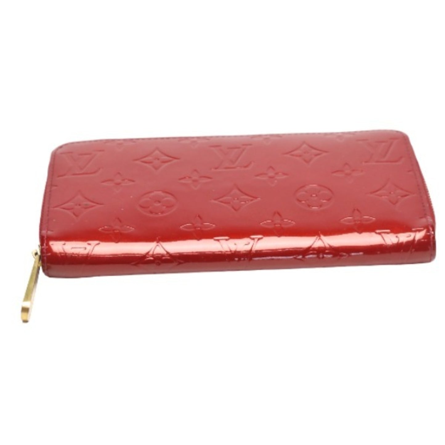 Louis Vuitton Zippy Red Patent Leather Wallet Accessories