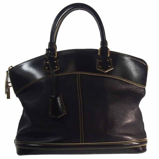 Louis Vuitton Lockit Black Leather Hand Bag