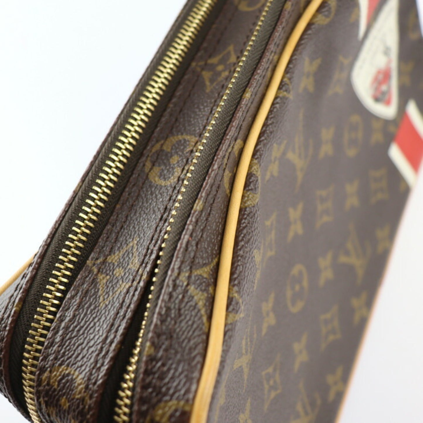 Louis Vuitton Pavel Brown Canvas Clutch Bag