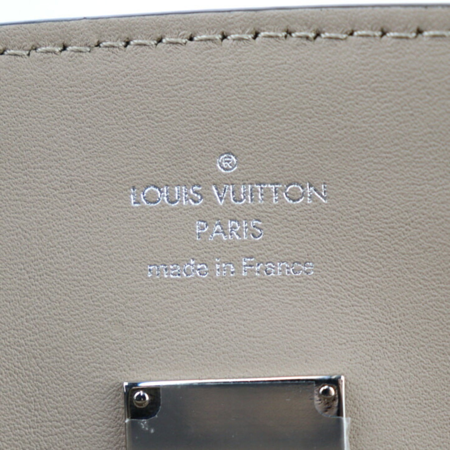 Louis Vuitton Milla Grey Leather Hand Bag