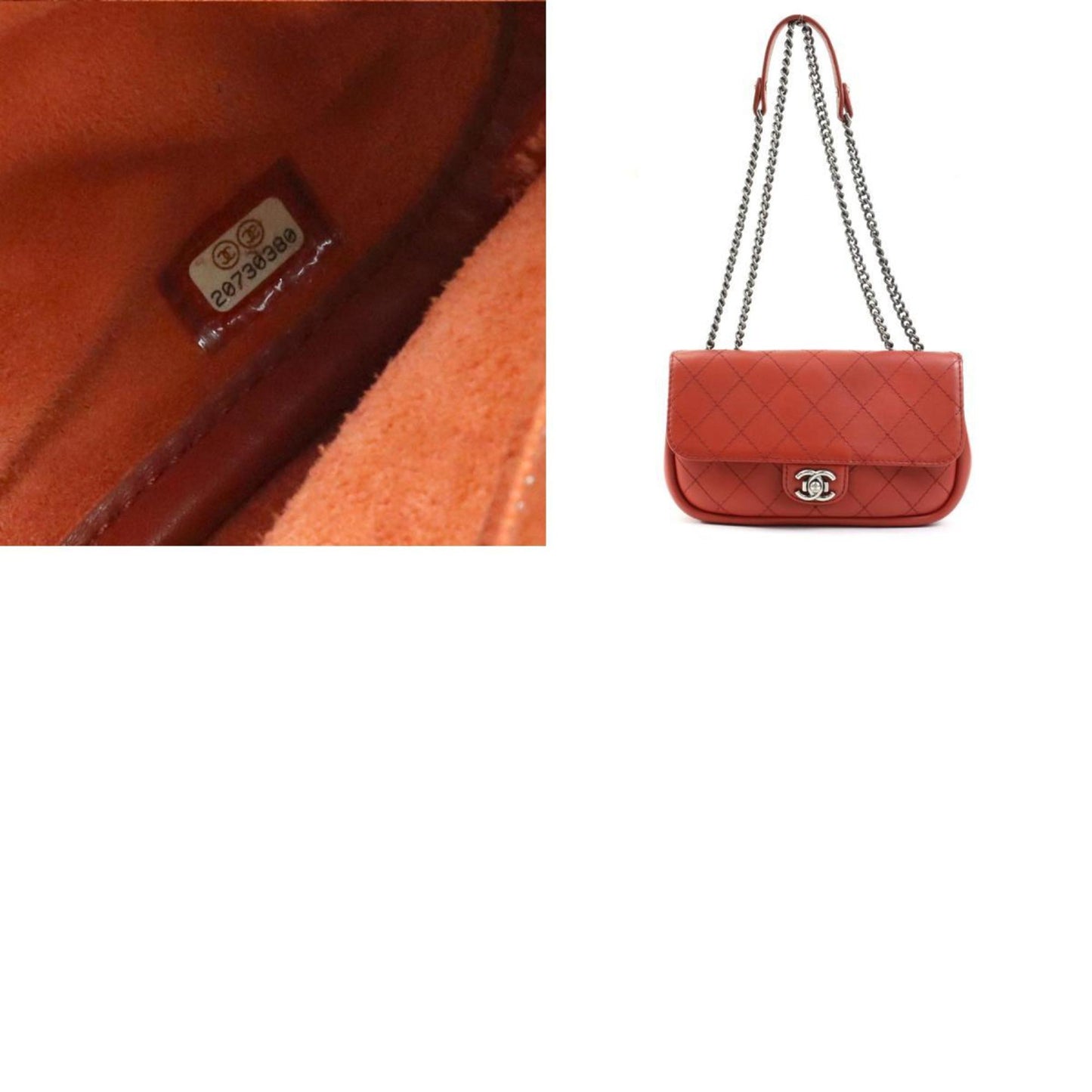 Chanel Timeless Orange Leather Shopper Bag