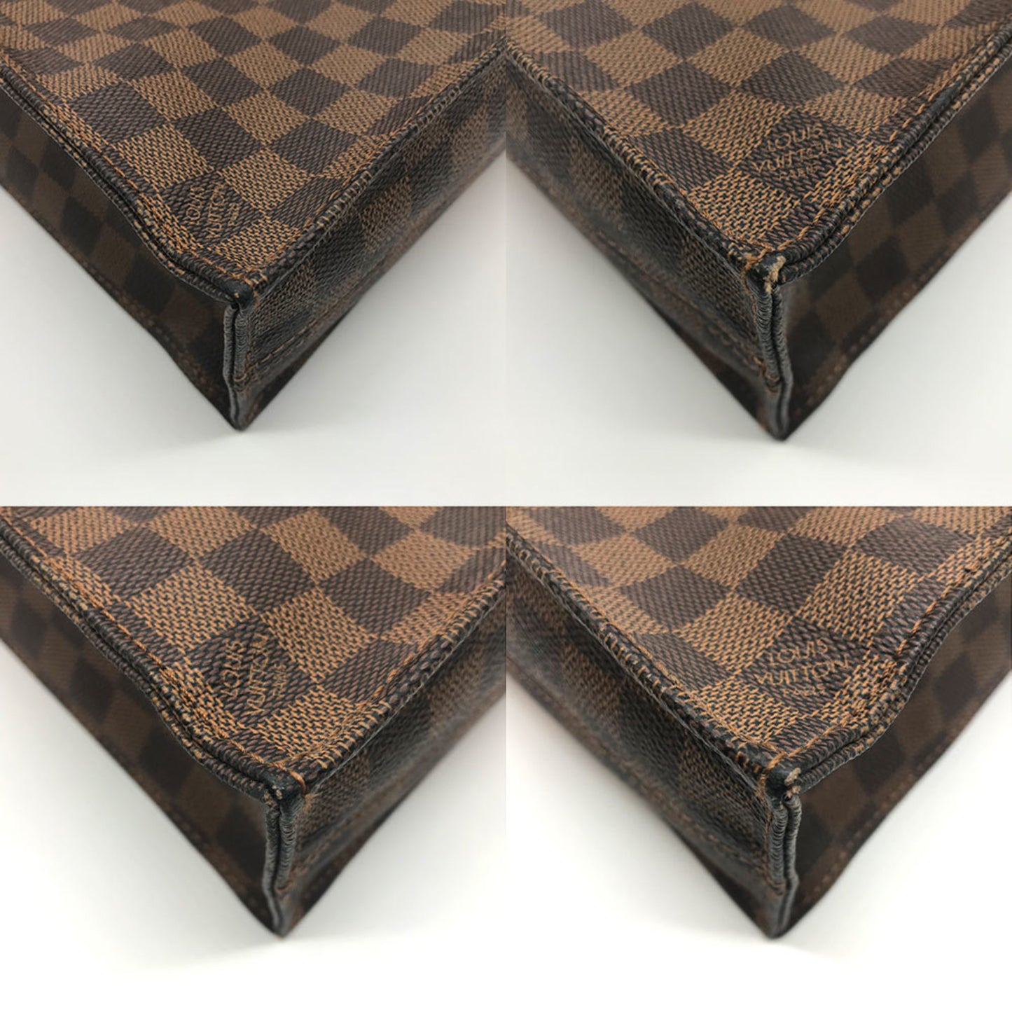 Louis Vuitton Sac Plat Brown Canvas Tote Bag