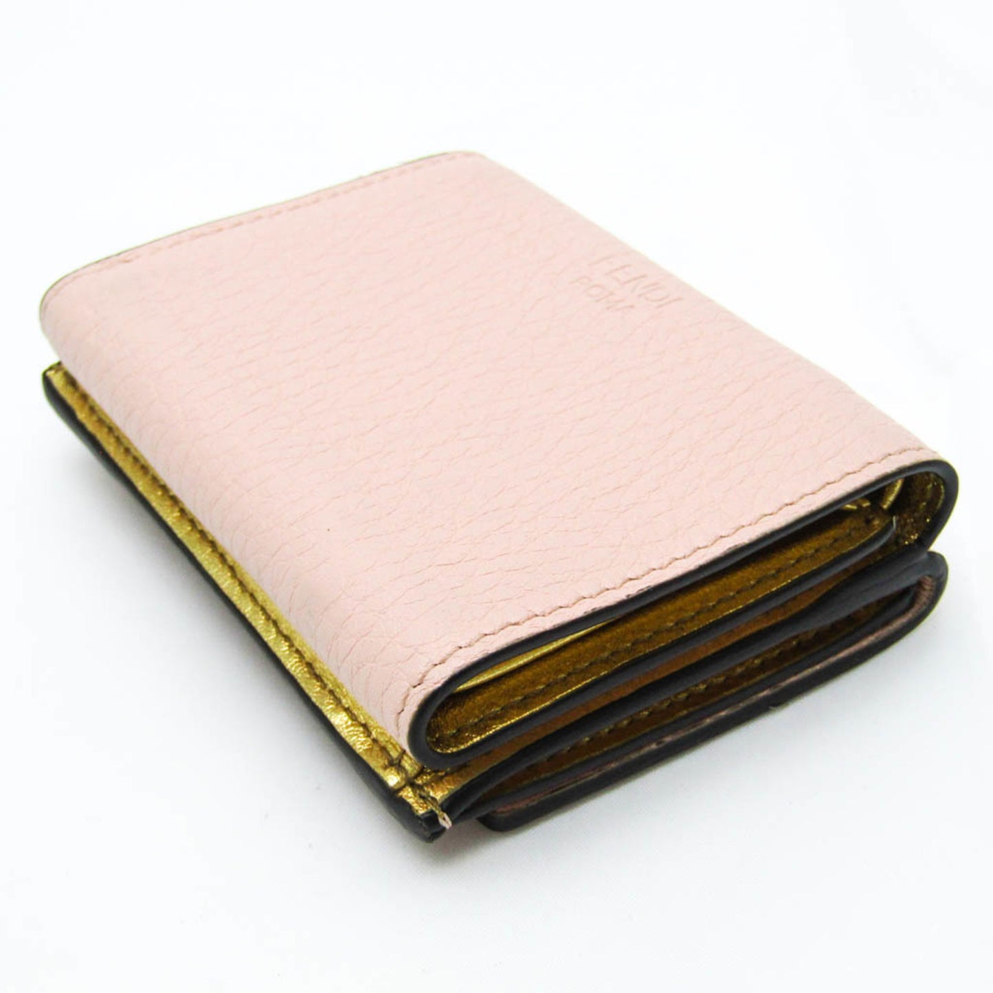 Fendi Peekaboo Pink Leather Wallet Accessories