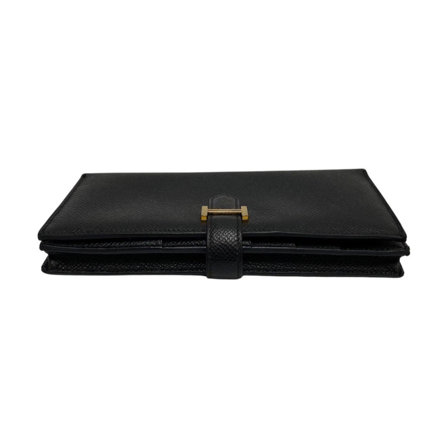 Hermès Béarn Black Leather Wallet Accessories