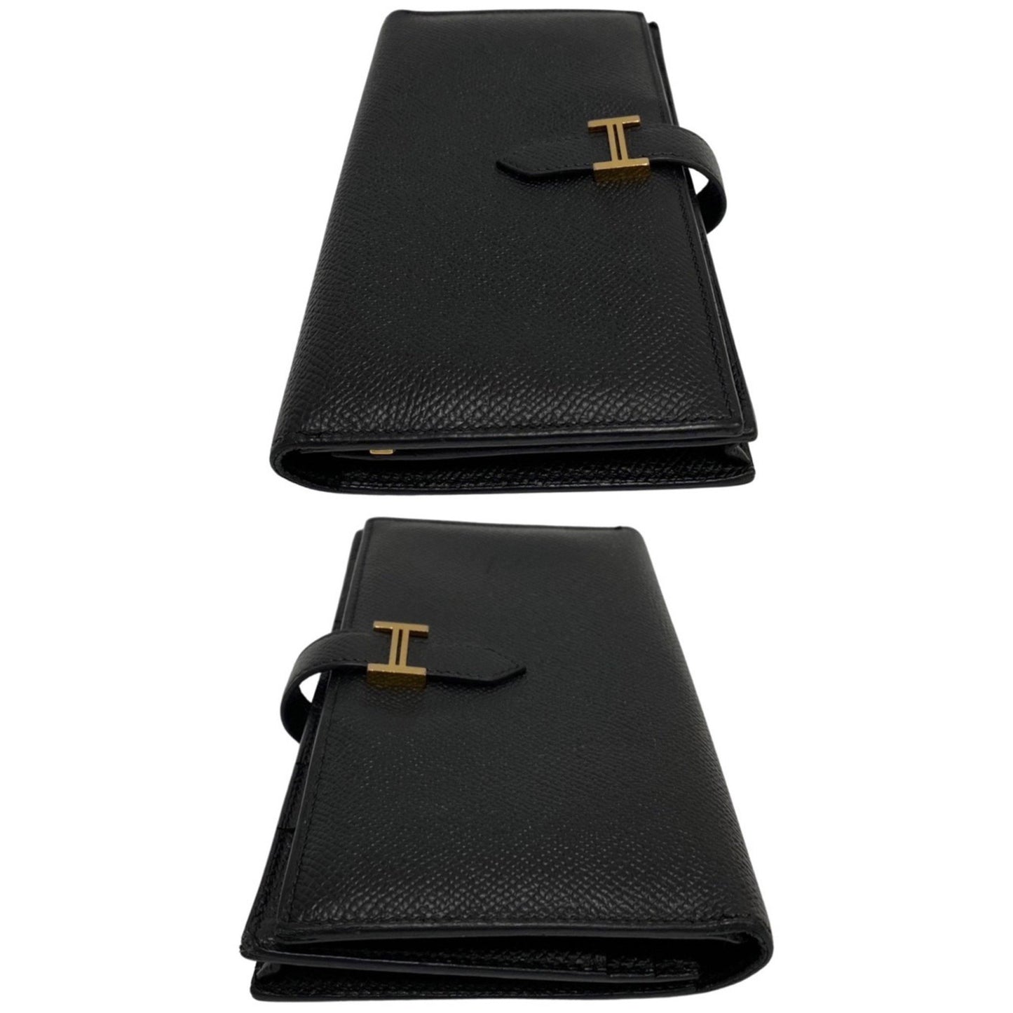 Hermès Béarn Black Leather Wallet Accessories