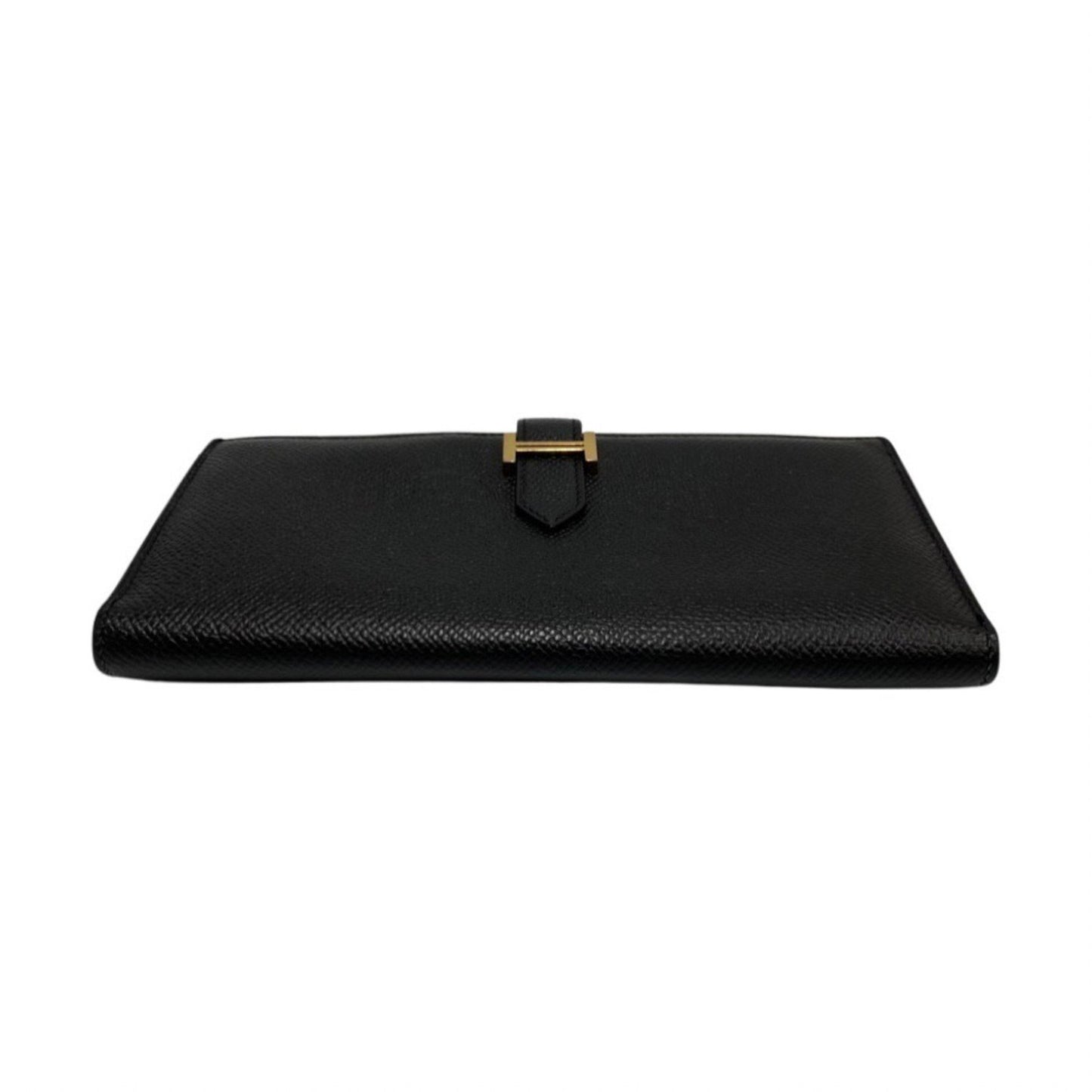 Hermès Béarn Black Leather Wallet Accessories