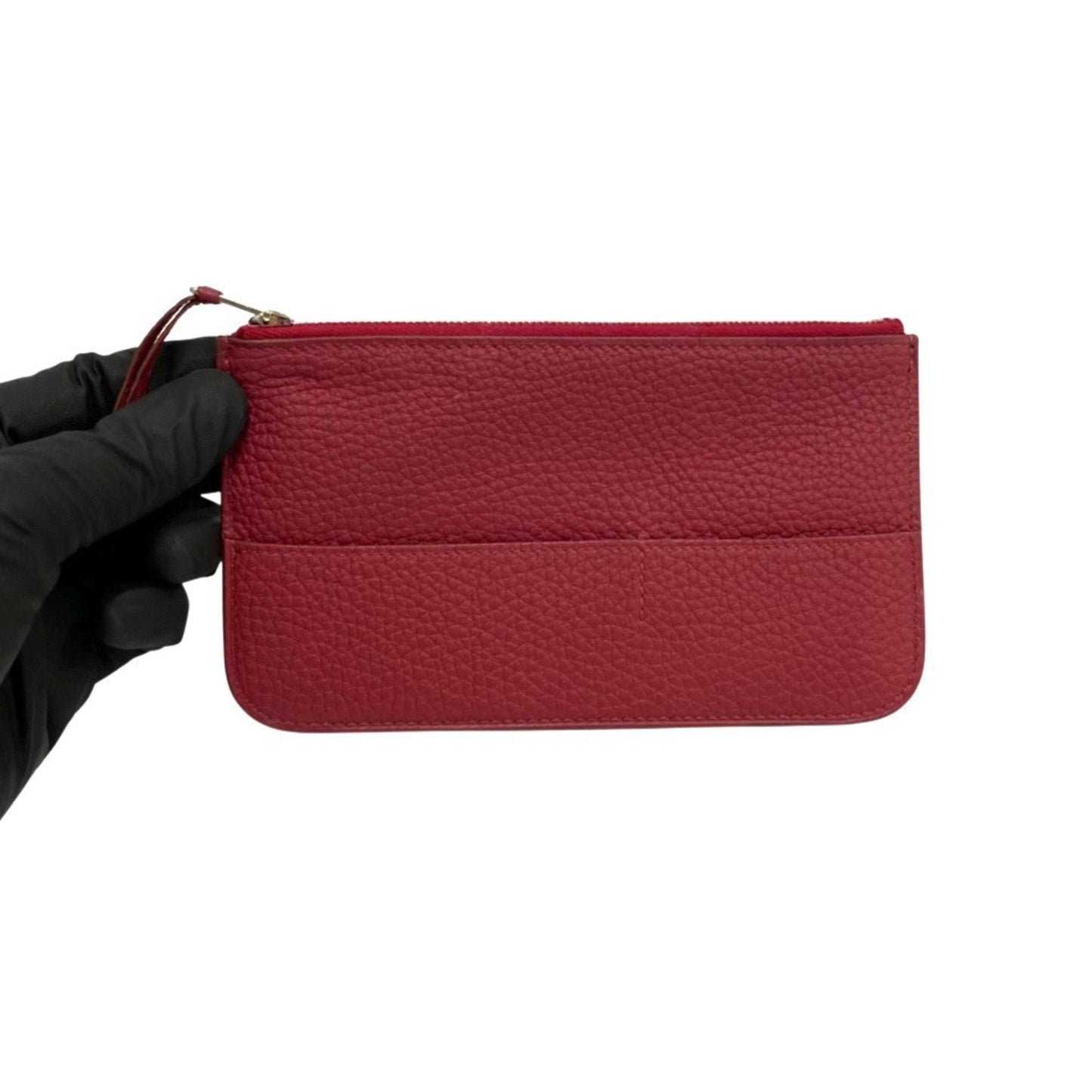 Hermès Dogon Burgundy Leather Wallet Accessories