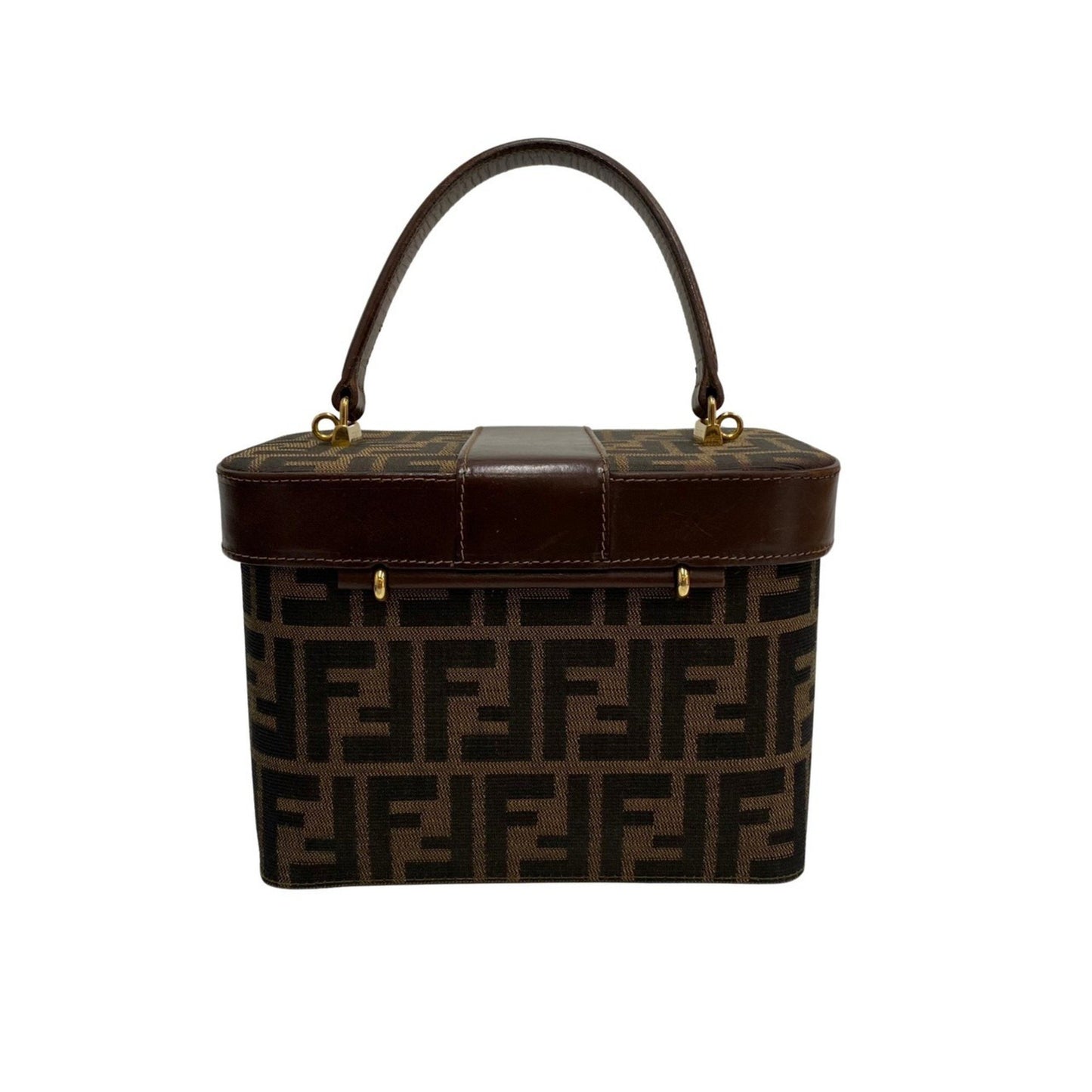 Fendi Zucca Brown Canvas Hand Bag