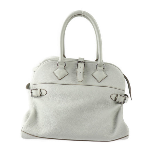 Hermès Atlas White Leather Hand Bag