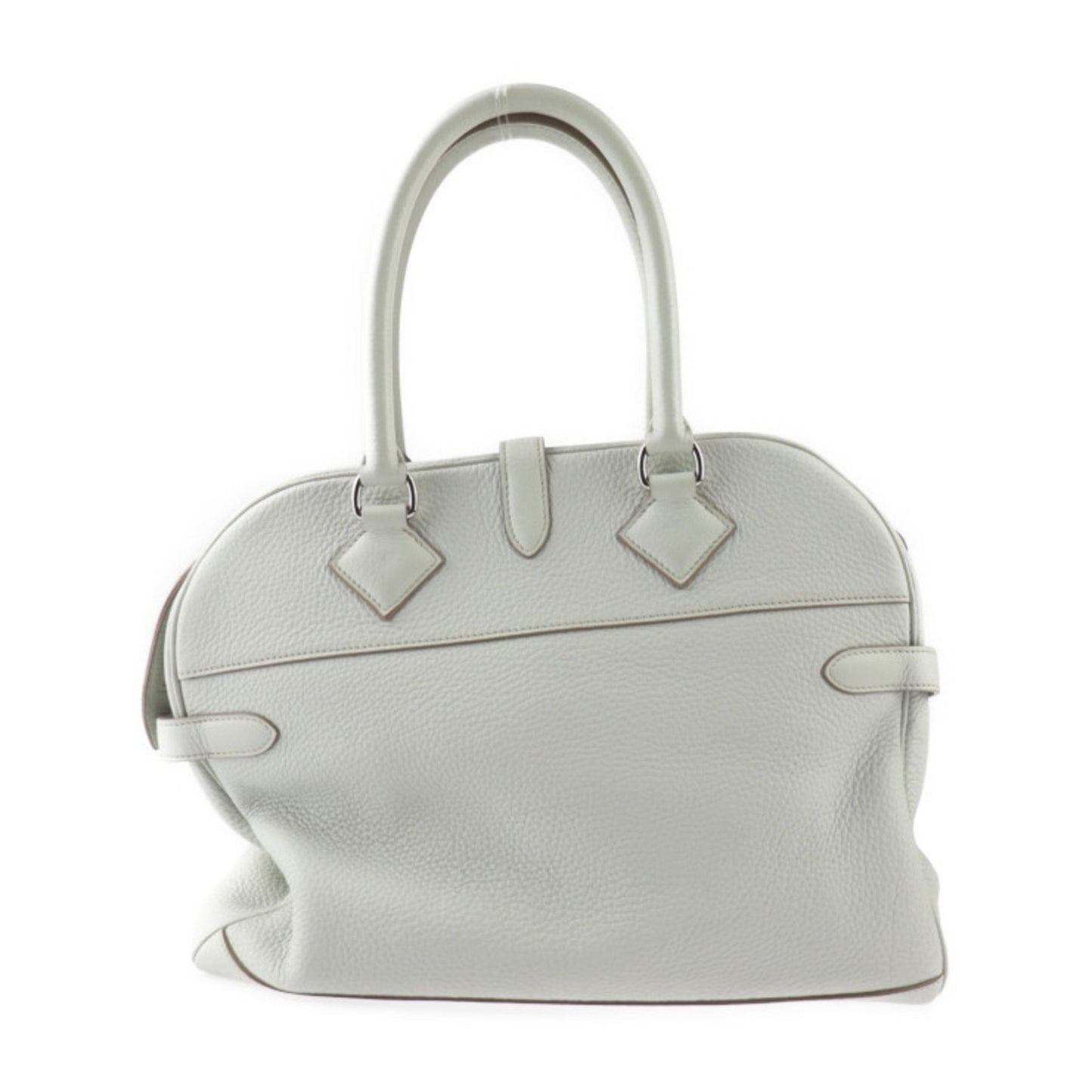 Hermès Atlas White Leather Hand Bag