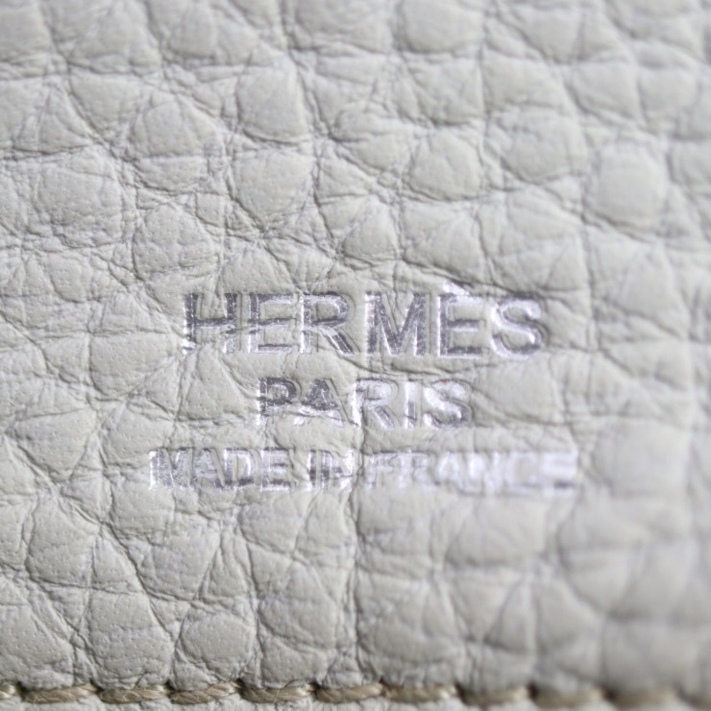 Hermès Atlas White Leather Hand Bag