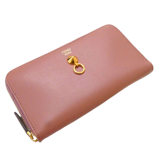 Fendi Pink Leather Wallet Accessories