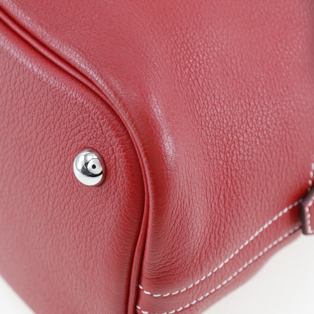 Hermès Bolide Red Leather Hand Bag