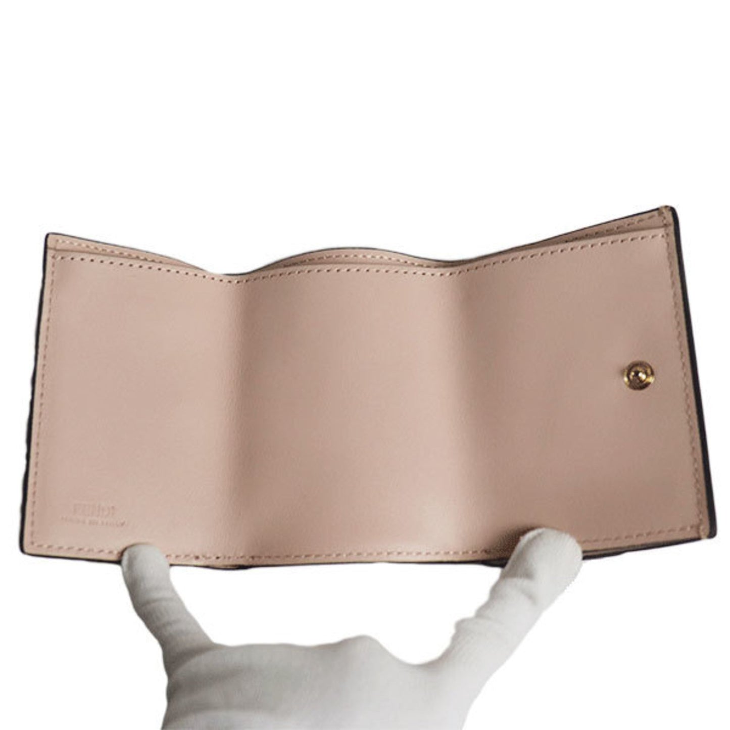 Fendi Pink Leather Wallet Accessories