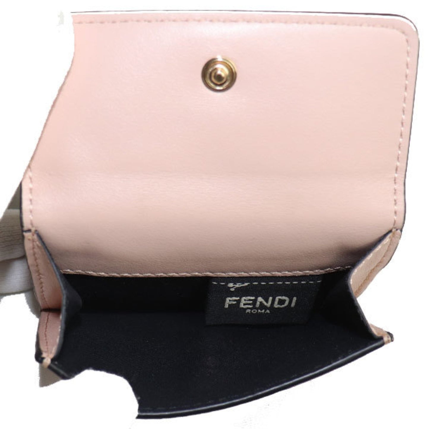 Fendi Pink Leather Wallet Accessories