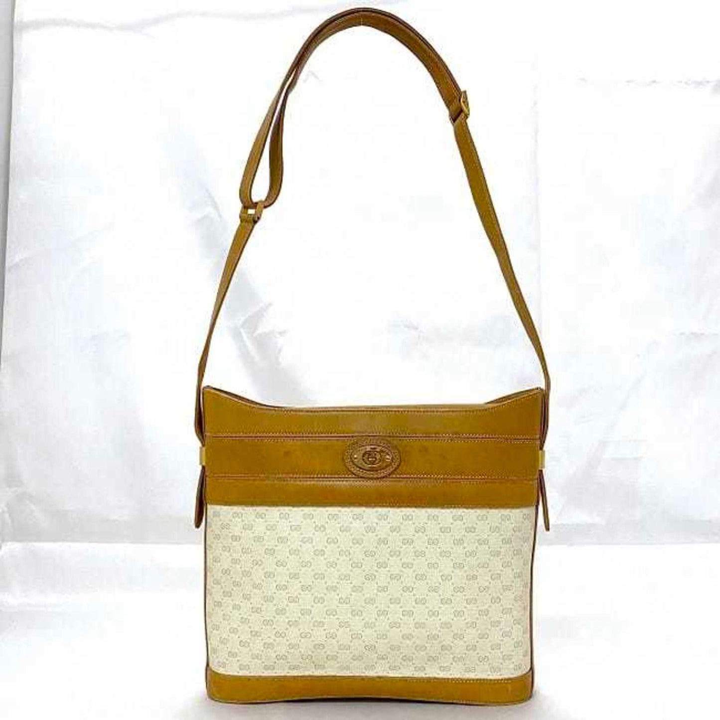 Gucci Micro Small GG Canvas Brown Canvas Shopper Bag