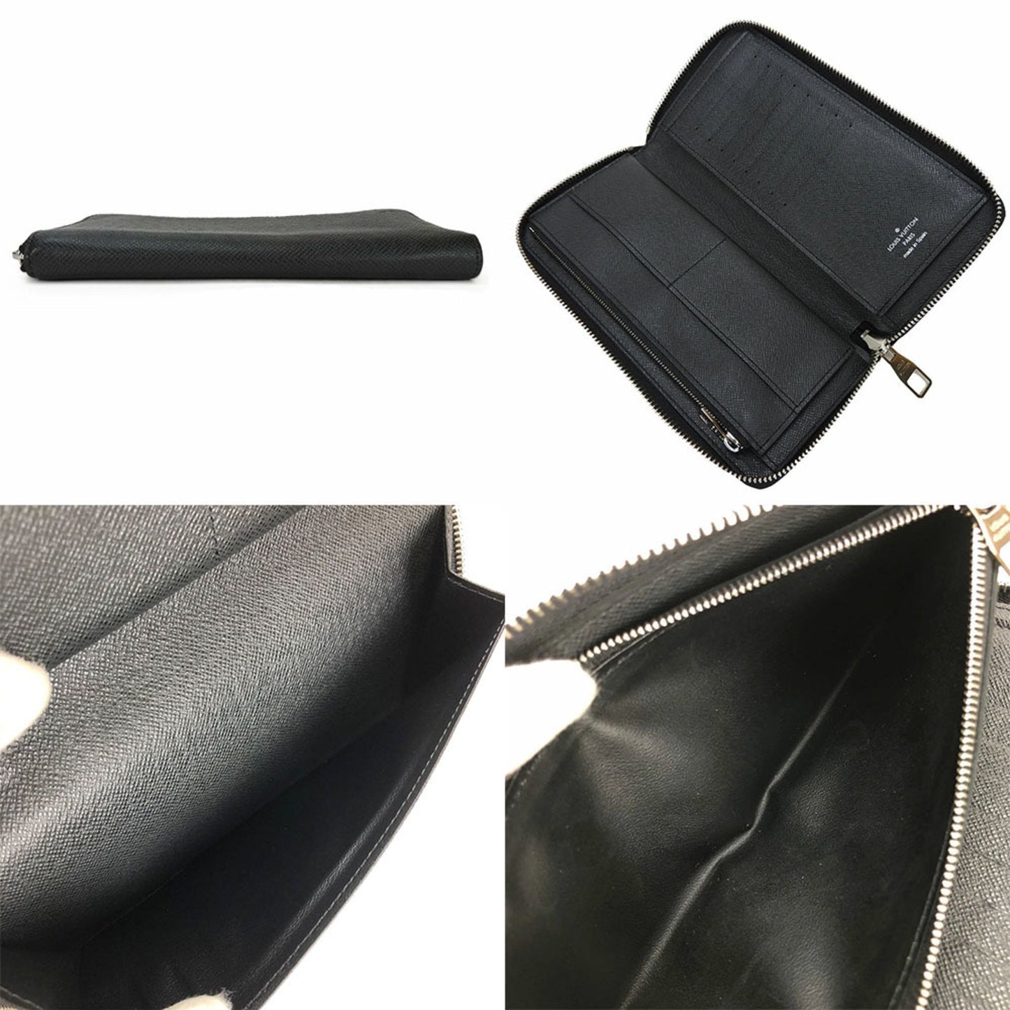 Louis Vuitton Brazza Black Leather Wallet Accessories