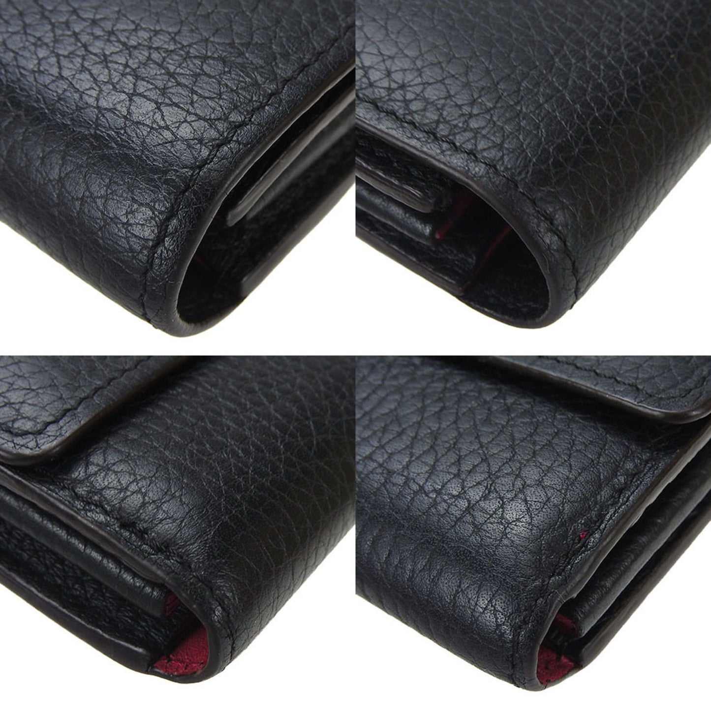 Louis Vuitton Capucines Black Leather Wallet Accessories