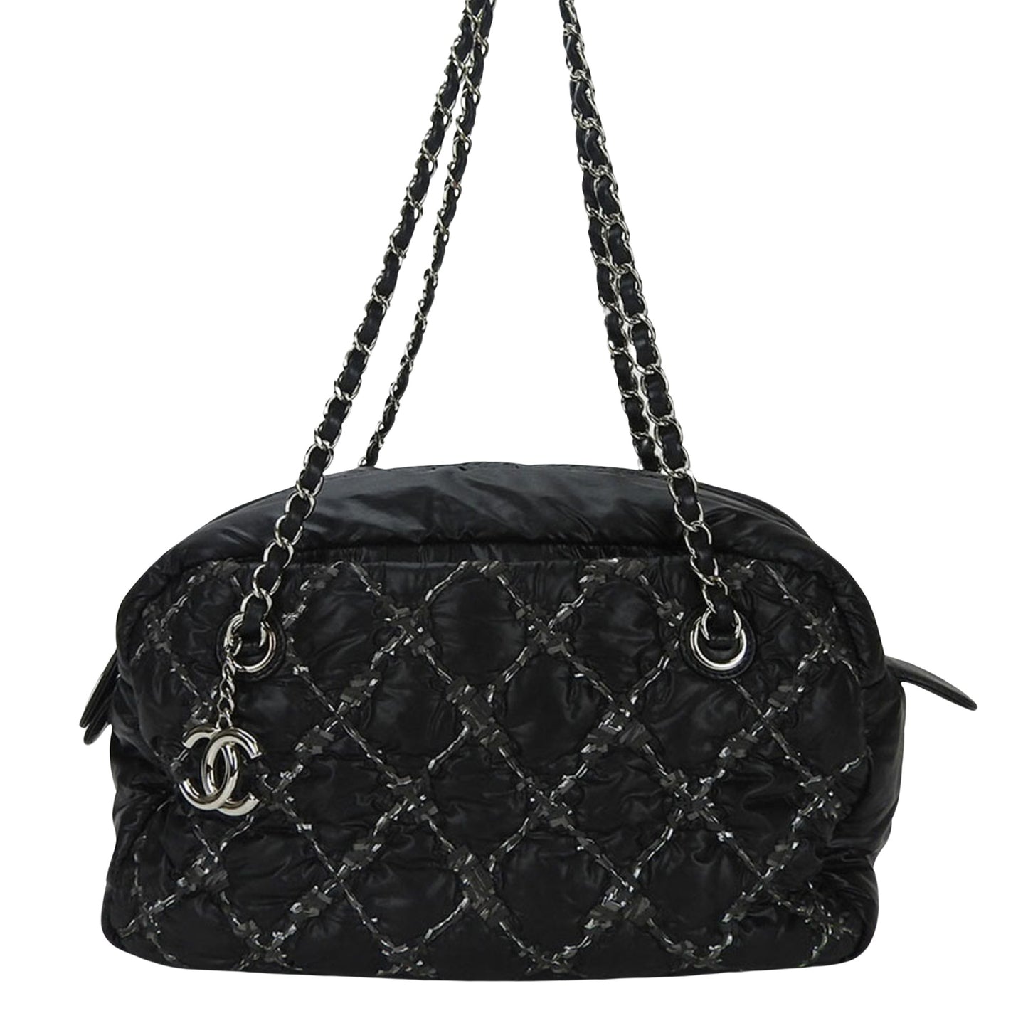 Chanel Black Synthetic Shoulder Bag