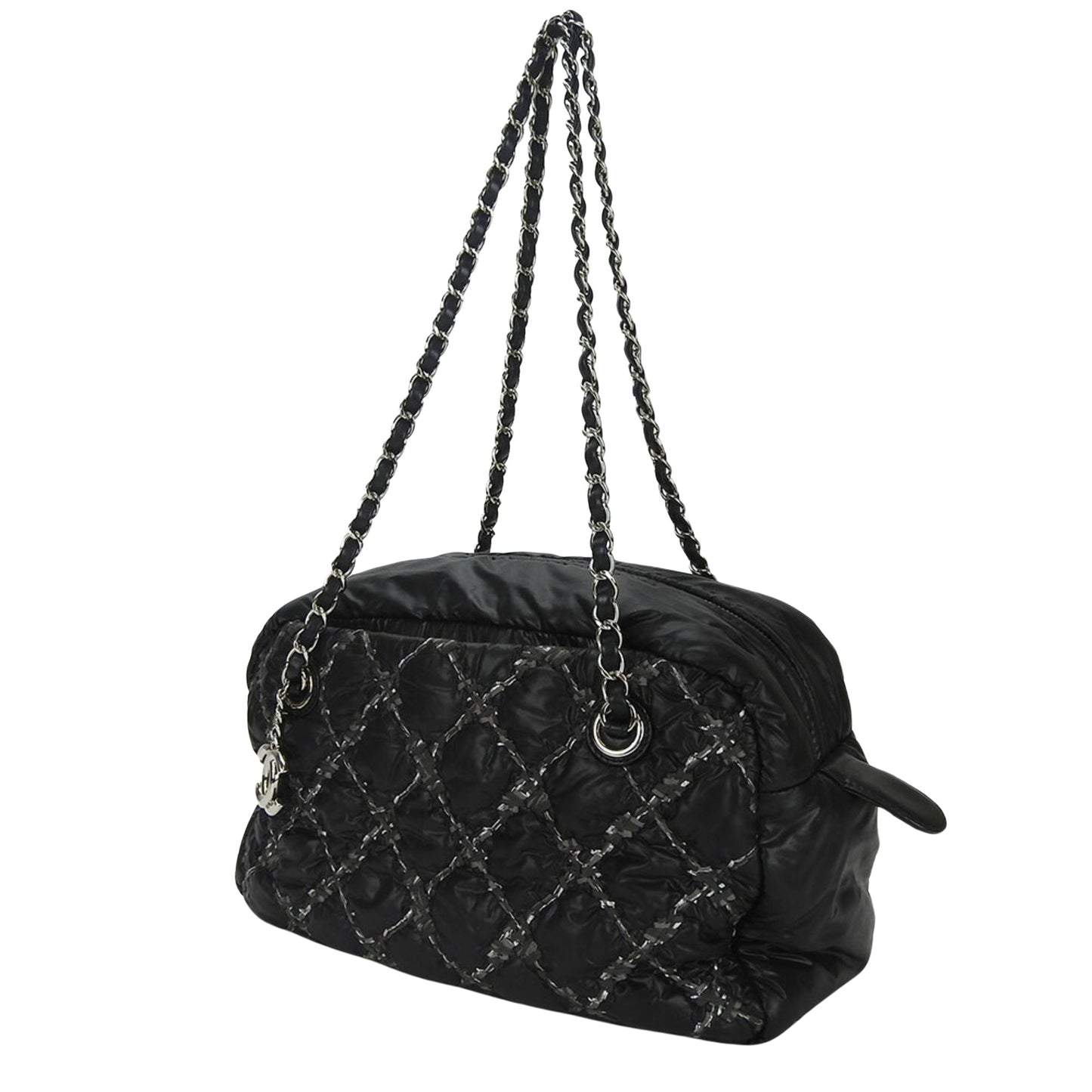 Chanel Black Synthetic Shoulder Bag