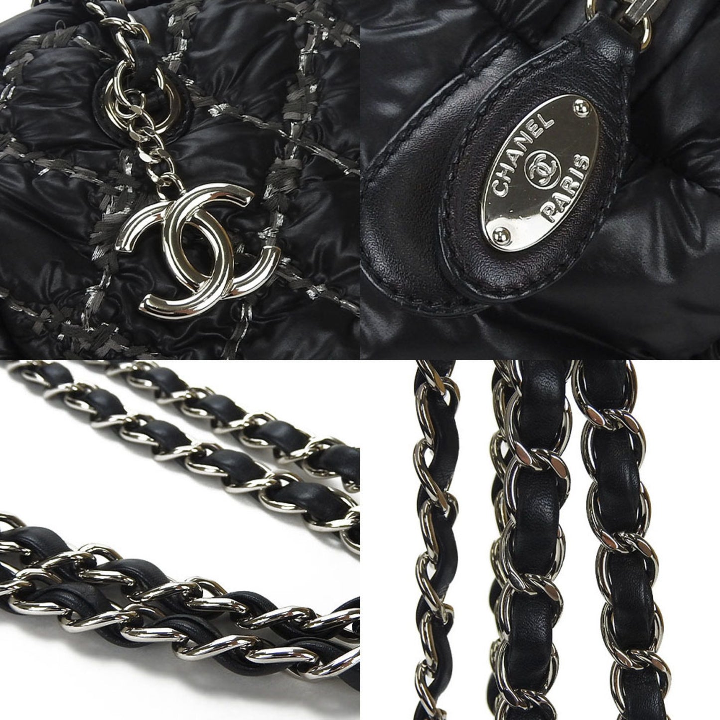 Chanel Black Synthetic Shoulder Bag