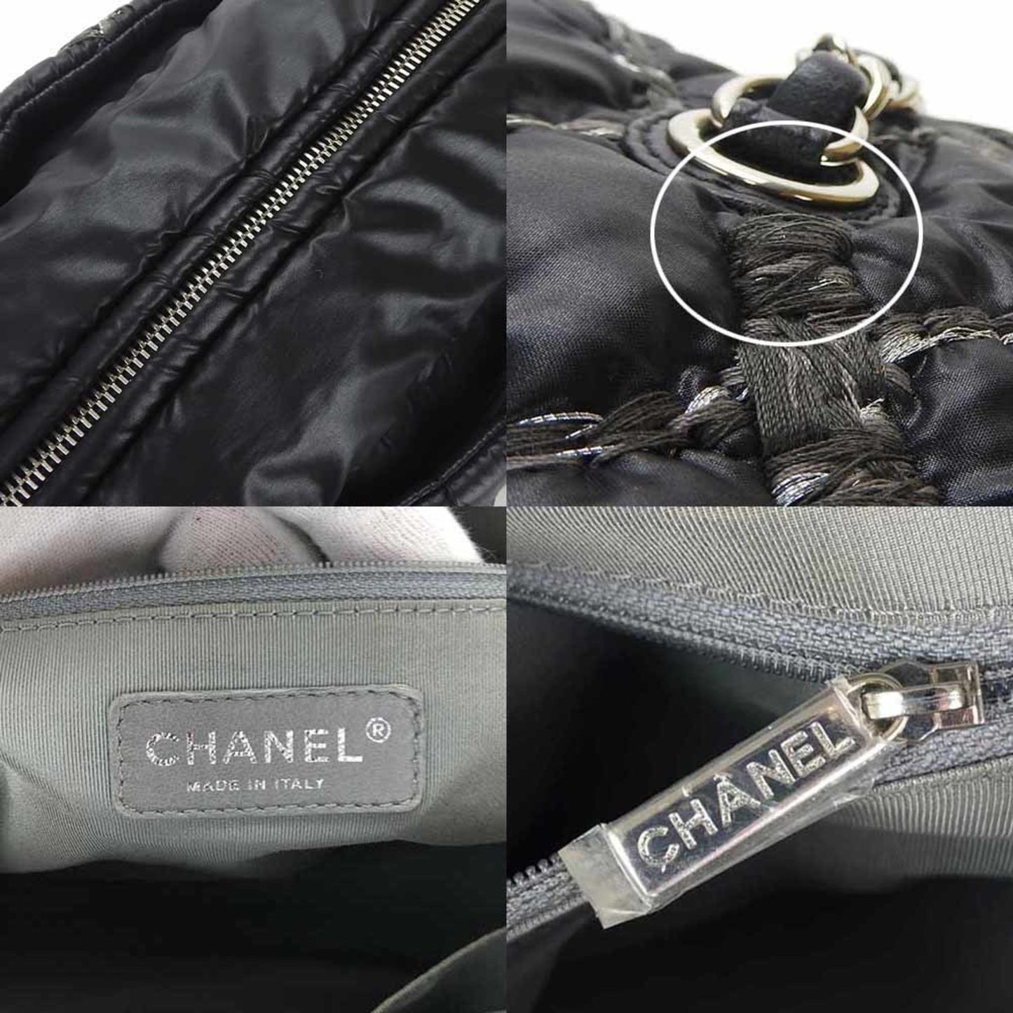 Chanel Black Synthetic Shoulder Bag