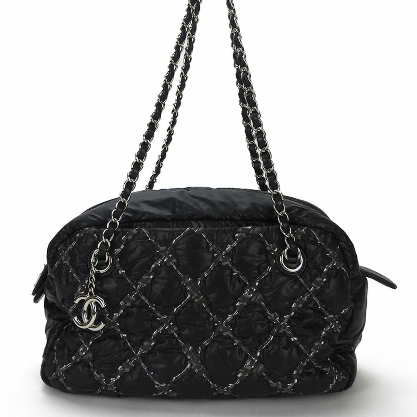 Chanel Black Synthetic Shoulder Bag