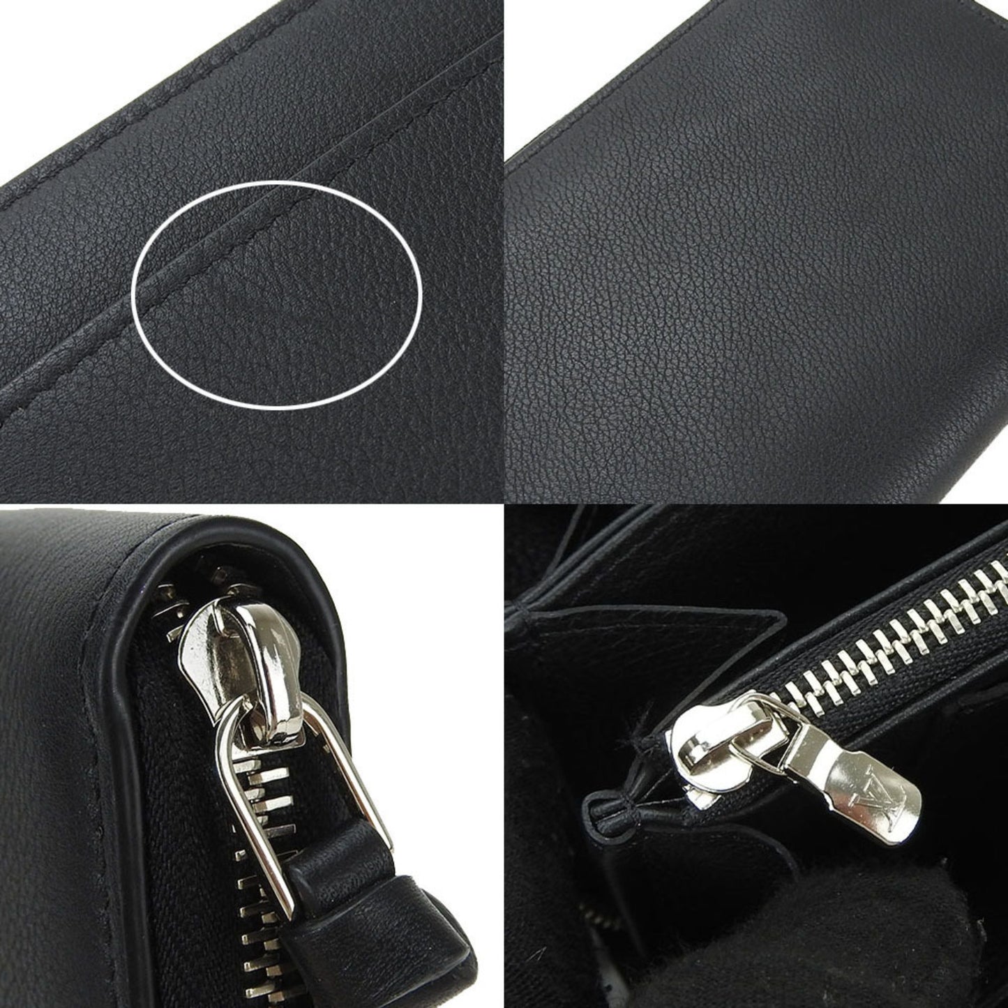 Louis Vuitton Black Leather Wallet Accessories