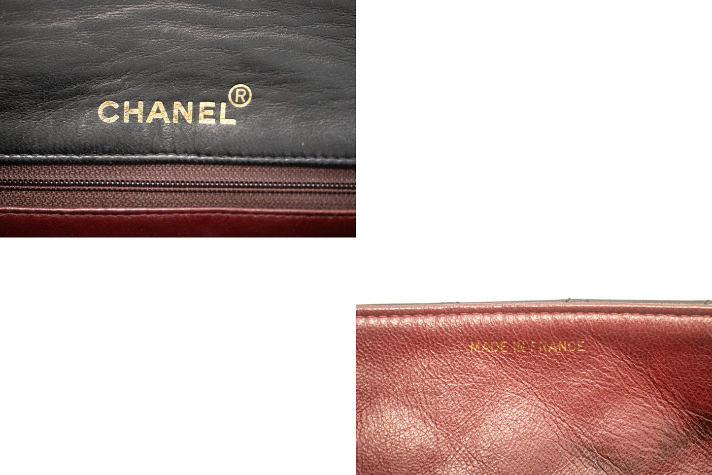 Chanel Full Flap Black Leather Shoulder Bag