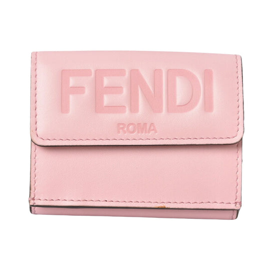 Fendi Pink Leather Wallet Accessories