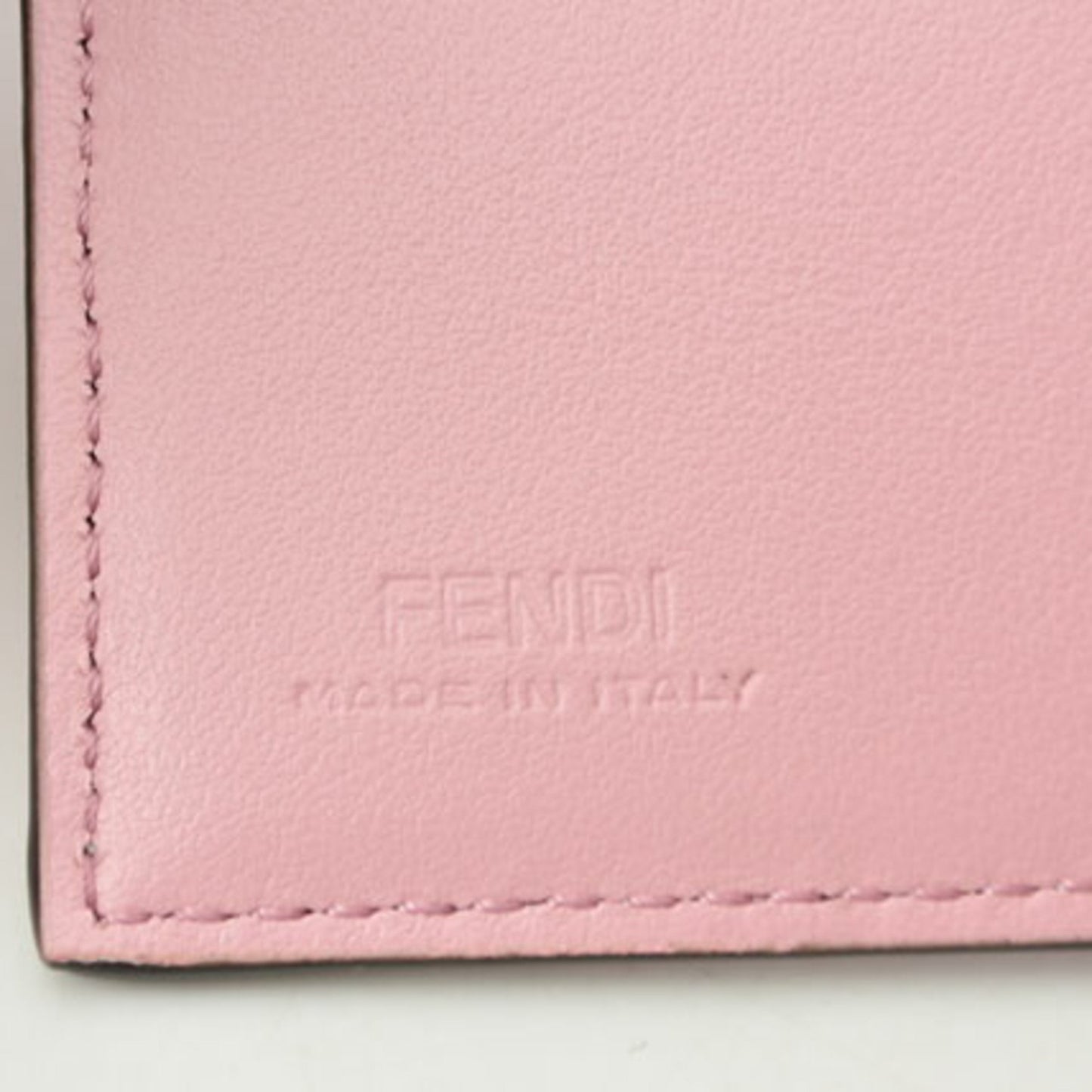 Fendi Pink Leather Wallet Accessories