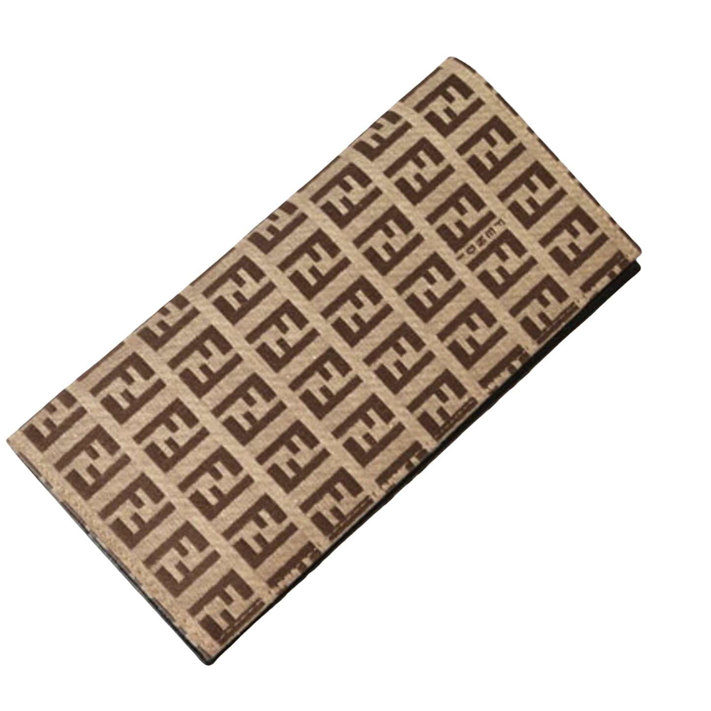 Fendi Zucca Brown Canvas Wallet Accessories